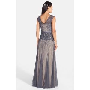 Adrianna Papell Dresses - New Adrianna Papell beaded illusion gown blush 14P Adrianna Papell Dresses - New Adrianna Papell beaded illusion gown blush 14P